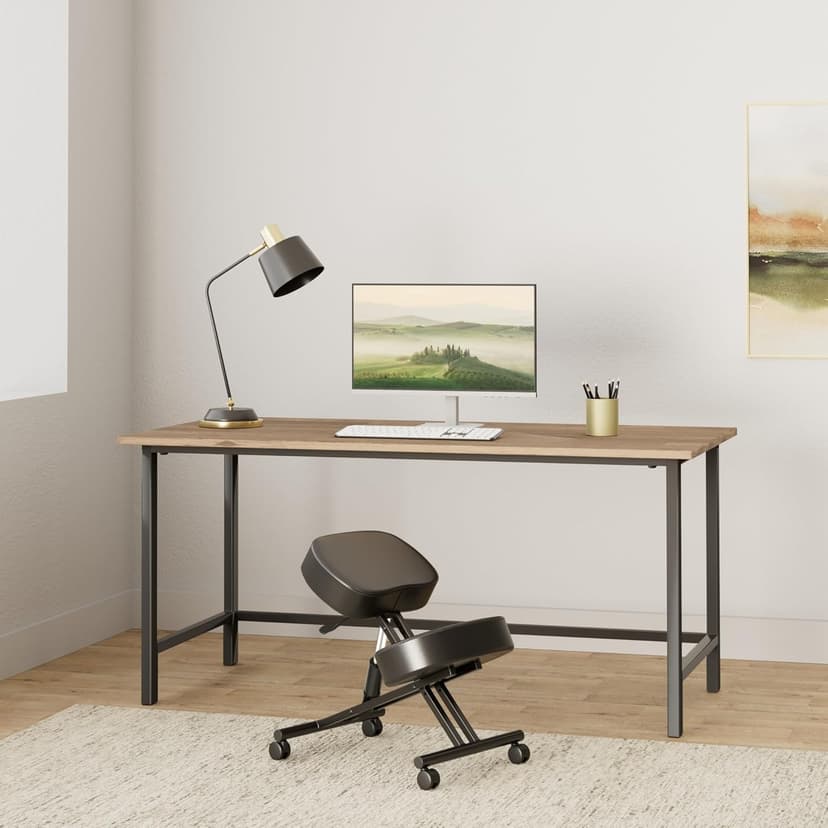 Ergonomic Kneeling Chair, Meditation Chair with Height Adjustable and Cushion for Home and Office, Posture Office Stool with an Angled Seat and Casters
