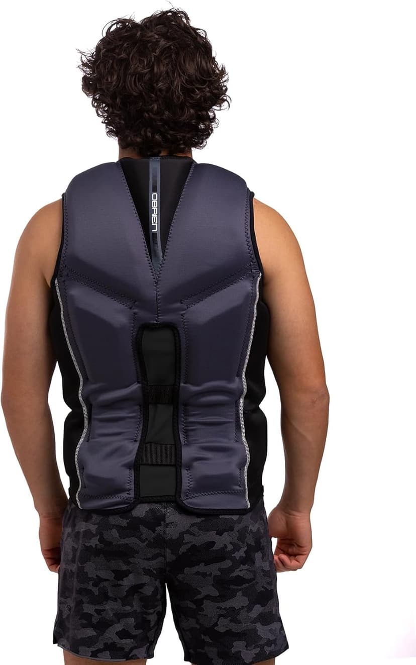O'Brien Men's Recon US Coast Guard Approved Level 70 Buoyancy for Waterskiing, Wakeboarding, Surfing and Boating, Red, Large