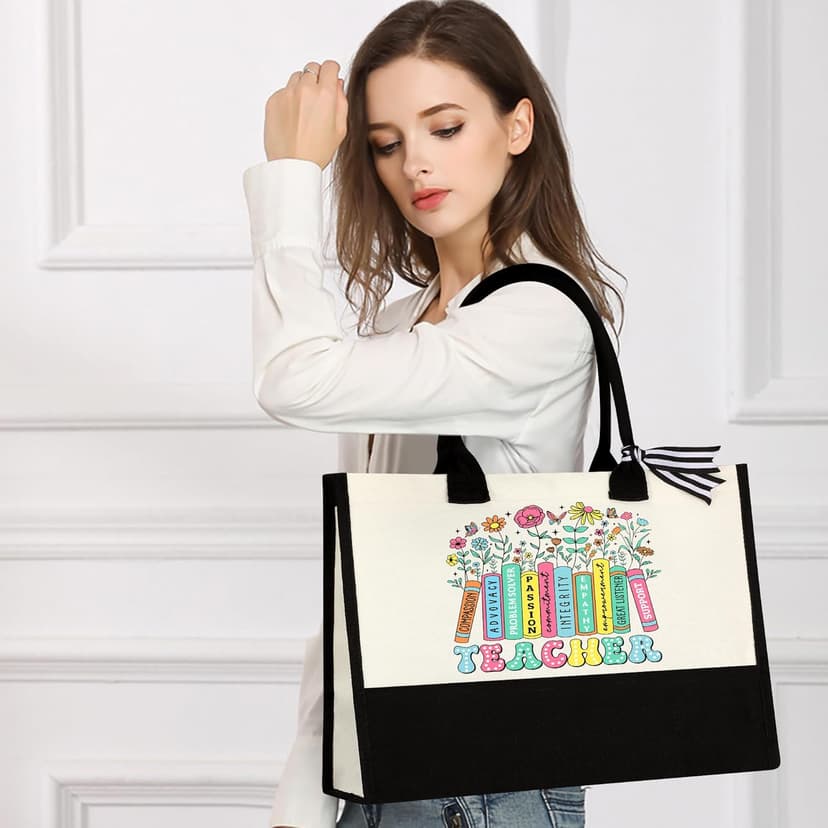 Teacher Appreciation Gifts for Women, End of Year Thank You Gifts for Teachers Basket Set of 5