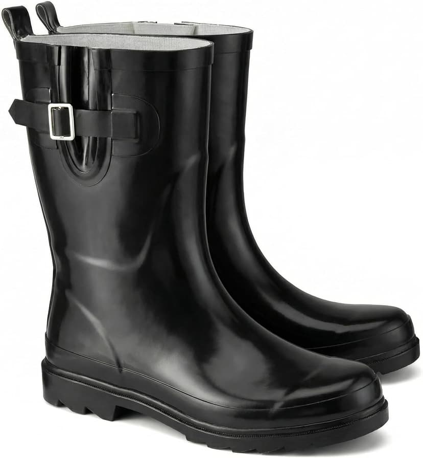 HISEA Rubber Rain Boots for Women Waterproof Garden Mud Boots
