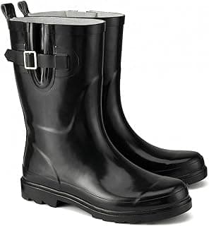 HISEA Rubber Rain Boots for Women Waterproof Garden Mud Boots