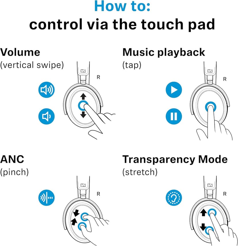 Sennheiser MOMENTUM 4 Wireless Noise Cancelling Headphones - Bluetooth Headset for Crystal-Clear Calls, Adaptive Noise Cancellation, Over-Ear Headphones, 60h Battery Life, Folding Design, Black/Copper