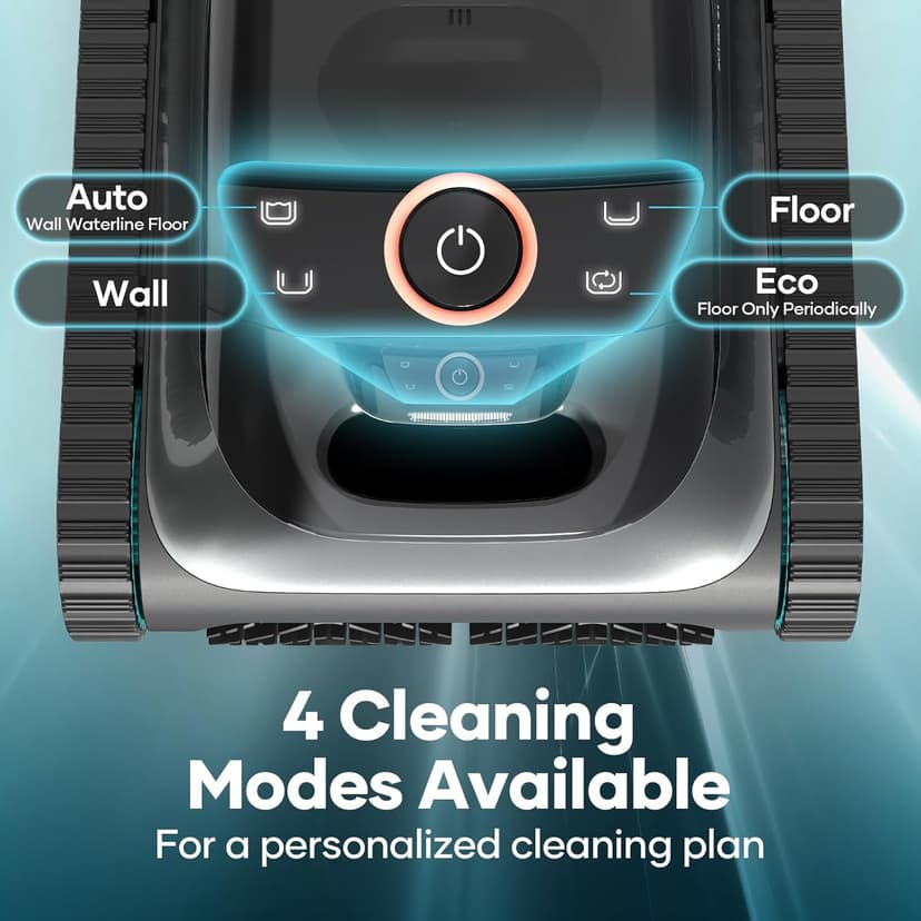 AIPER Scuba S1 Cordless Robotic Pool Cleaner, Pool Vacuum for Inground Pools, Wall and Waterline Cleaning, Smart Navigation for Pools up to 1,600 Sq.ft (Renewed)