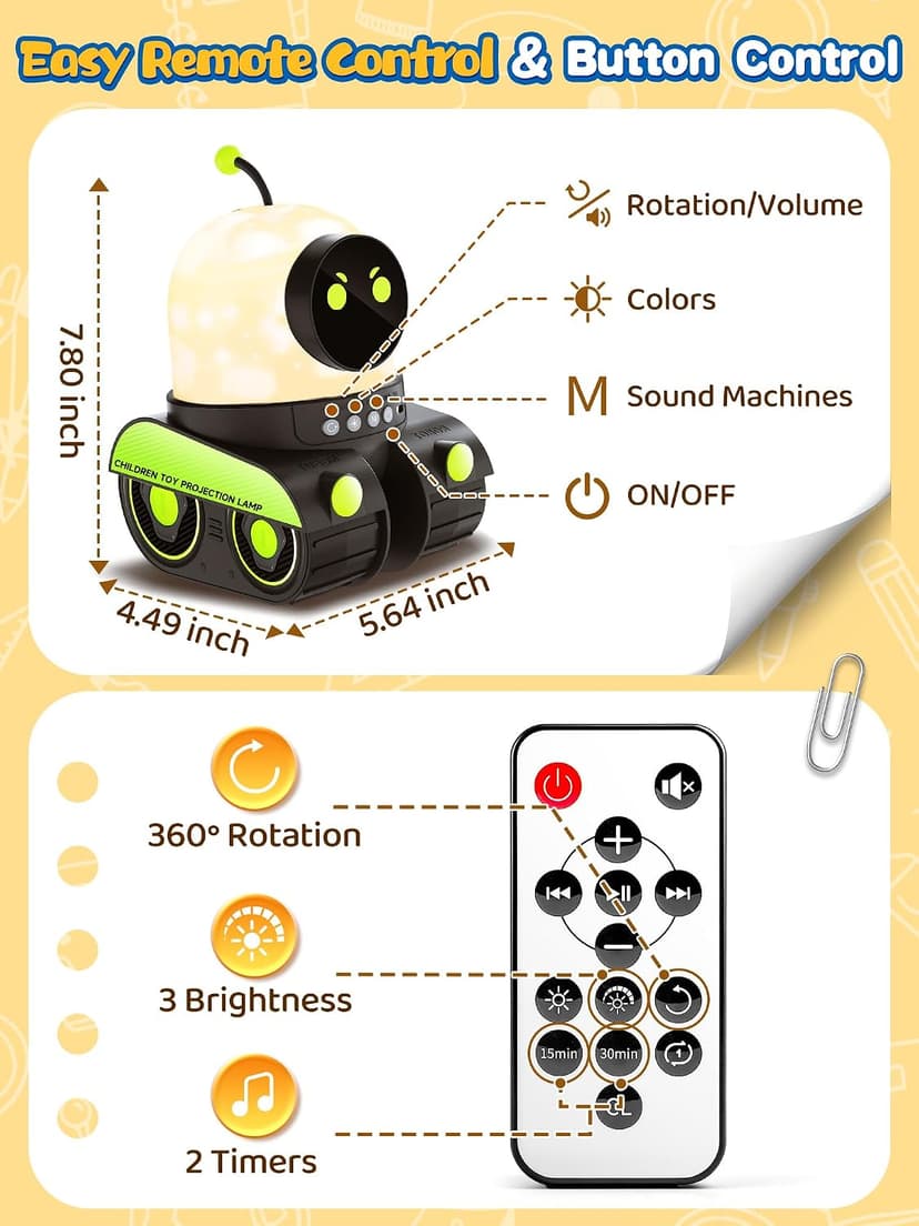 Montessori Car Toys for 1-3 Year Old Boys, Learning Toddler Birthday Gifts,15 White Noise Sounds,Remote Timer Rechargeable Montessori Toys for Boys 1-3 Year Old Gifts,19 Films Train Projector Light B0H1QJXVGG