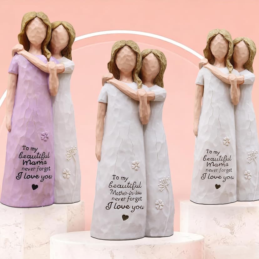 Mother in Law Wedding Gifts, Gifts for Mother in Law Mother's Day Christmas Thanksgiving Day, Resin Hand-Painted Statue Mother in Law Gifts, Gifts for Mother in Law Birthday Figurines B0GGGQRLN9