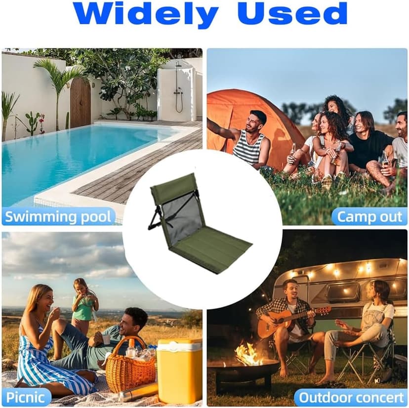 Verveens Portable Poolside Chairs with Mesh Backrest,Lightweight Foldable Beach Chairs with Carry Bag for SwimmingPool Sunbathing Camping Picnic Lawn Road Trips