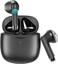 Wireless Earbuds, Bluetooth 5.4 Earbuds Stereo Bass, Bluetooth Headphones in Ear Noise Cancelling Mic, Earphones IP7 Waterproof Sports, 32H Playtime USB C Mini Charging Case Ear Buds for Android iOS