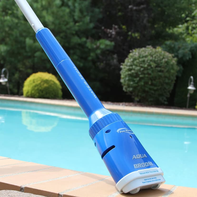POOL BLASTER Aqua Broom Hot Tub Vacuum Cordless Spa Vac for Inflatable Above Ground and Inground Spas, Hot Tub Accessories, up to 3 Hours of Runtime, Battery-Powered, Lightweight Handheld Cleaner