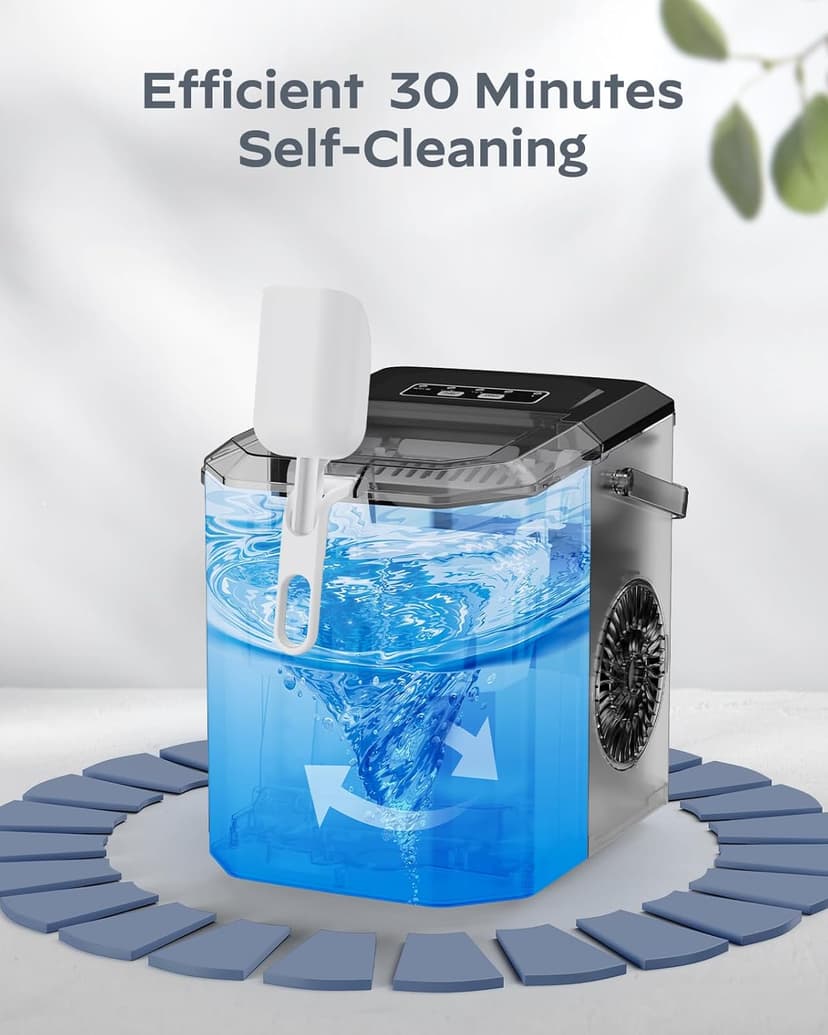 Silonn 2″ Sphere Ice Maker, Clear Ice Ball Maker with Slow-Melting, 4 pcs in 35 Mins, 144 pcs/Day, Crystal Sphere & Rapid Sphere Technology, Self-Cleaning Ice Maker Countertop Ideal for Whiskey