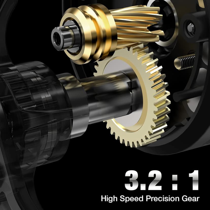 Piscifun ICX Carbon Ice Fishing Reel, Structure Upgrade Magnetic Drop System Inline Ice Fishing Reel, Free-Spool Bidirectional Lever, 3.2:1 High Speed, 8+1 Shielded BB, CNC-Machined Ice Reel