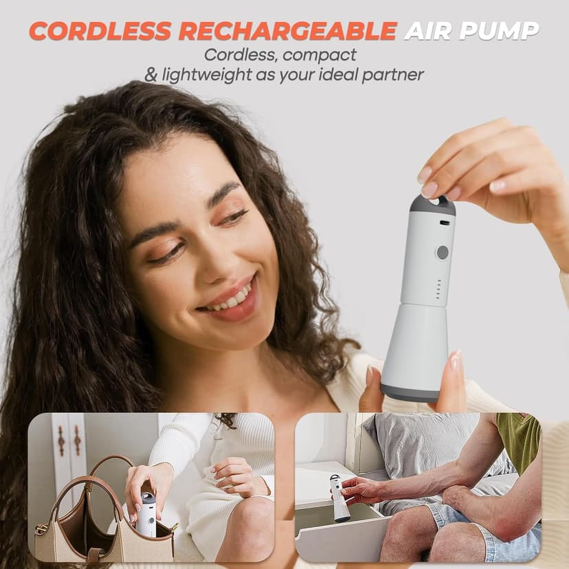 Vacuum Seal Bags for Clothing with Rechargeable Cordless Pump, 12 Pack Compression Packing Bags, Space Saver Storage for Seasonal Clothes Bedding Blanket Pillows Comforters Luggage Travel