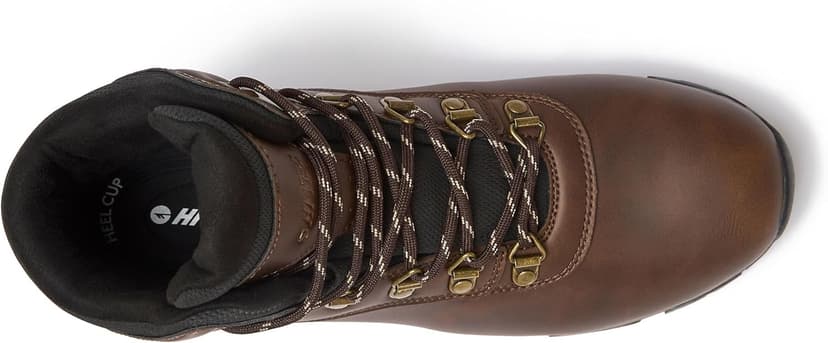 HI-TEC Aspen Mid Waterproof Men's Hiking Boots - Black or Brown, Medium or Wide Lightweight Outdoor Trekking Shoes