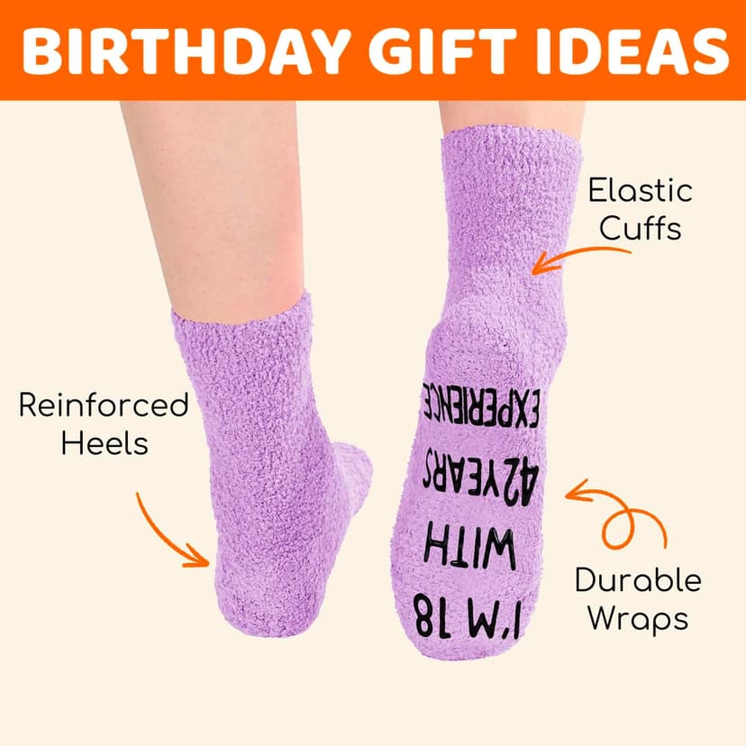 HAPPYPOP Birthday Gifts for Women - Funny Birthday Socks for Her in 50s