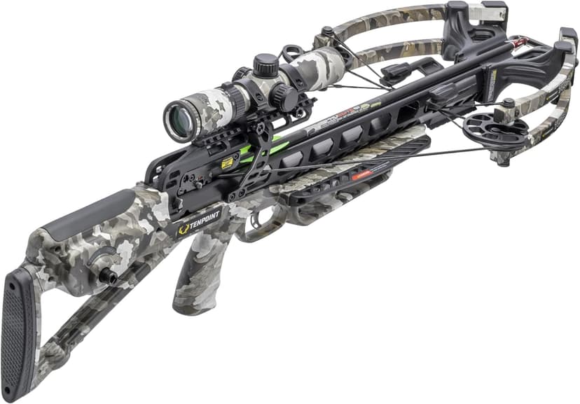 TenPoint Turbo X Crossbow - 415 FPS - Equipped with 100-Yard RangeMaster Scope, ACUslide Cocking & De-Cocking System + S2 Trigger