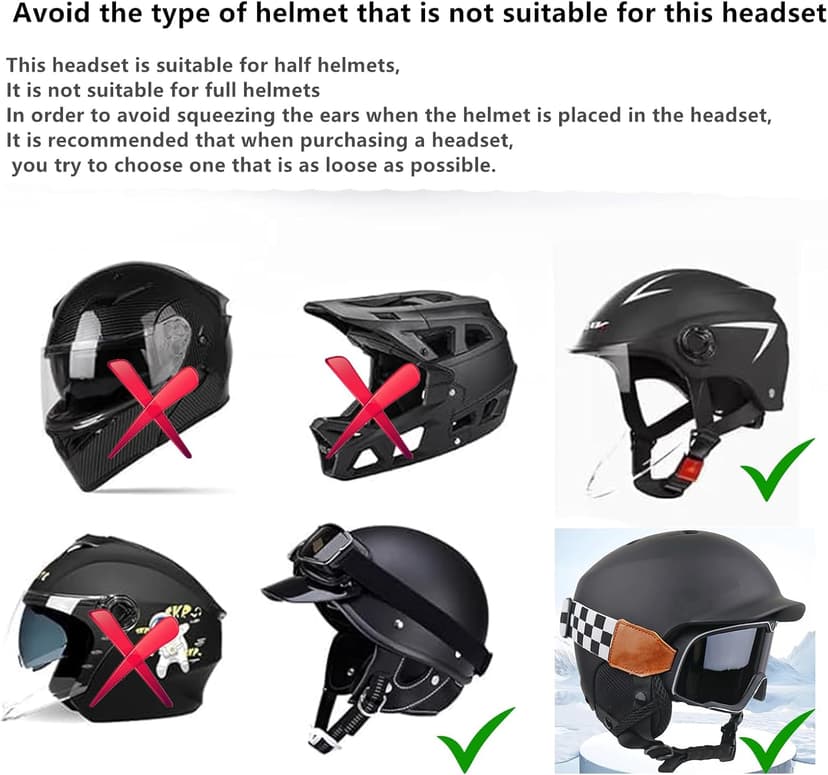 Outdoor Sports Ski Helmets Headphones/Bicycle Helmets Headset- Chips 5.3 - True Wireless Bluetooth Helmet Speakers for Skiing, Snowboarding Mountain Biking