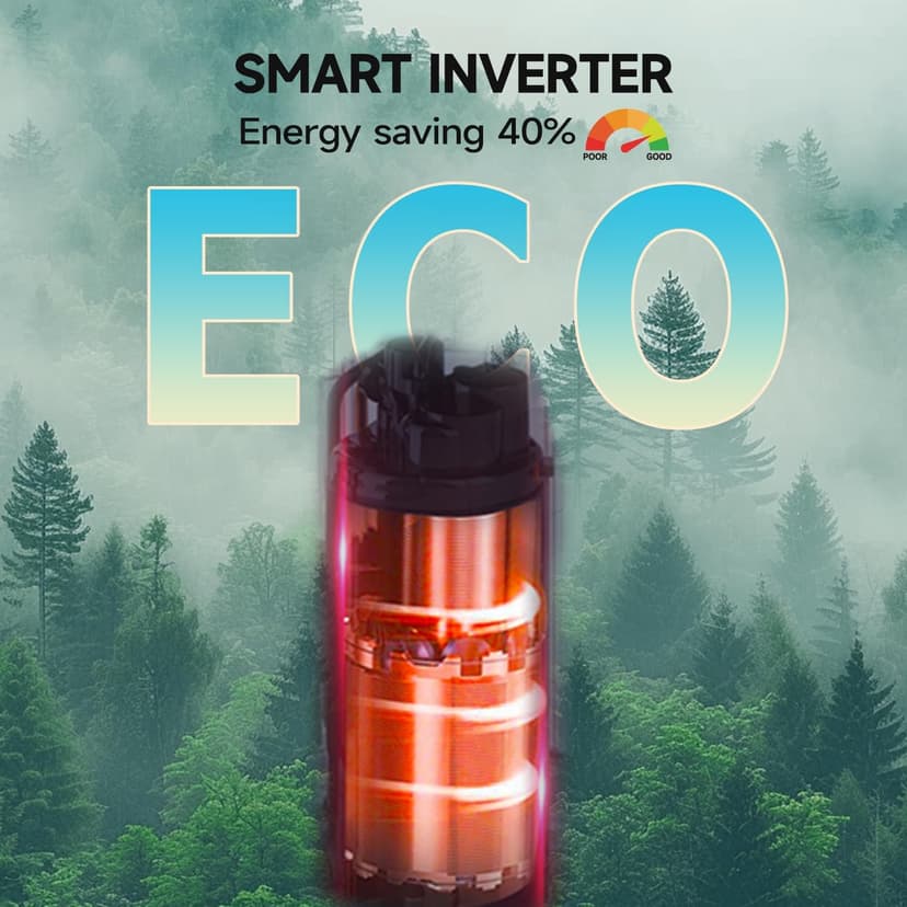 14000BTU Above Ground Pool Heater, Electric Swimming Pool Heat Pumps for Pools up to 4000 gallons, Fits 9/11/15 Foot Pool and Spas, 120V/60Hz, PLC50