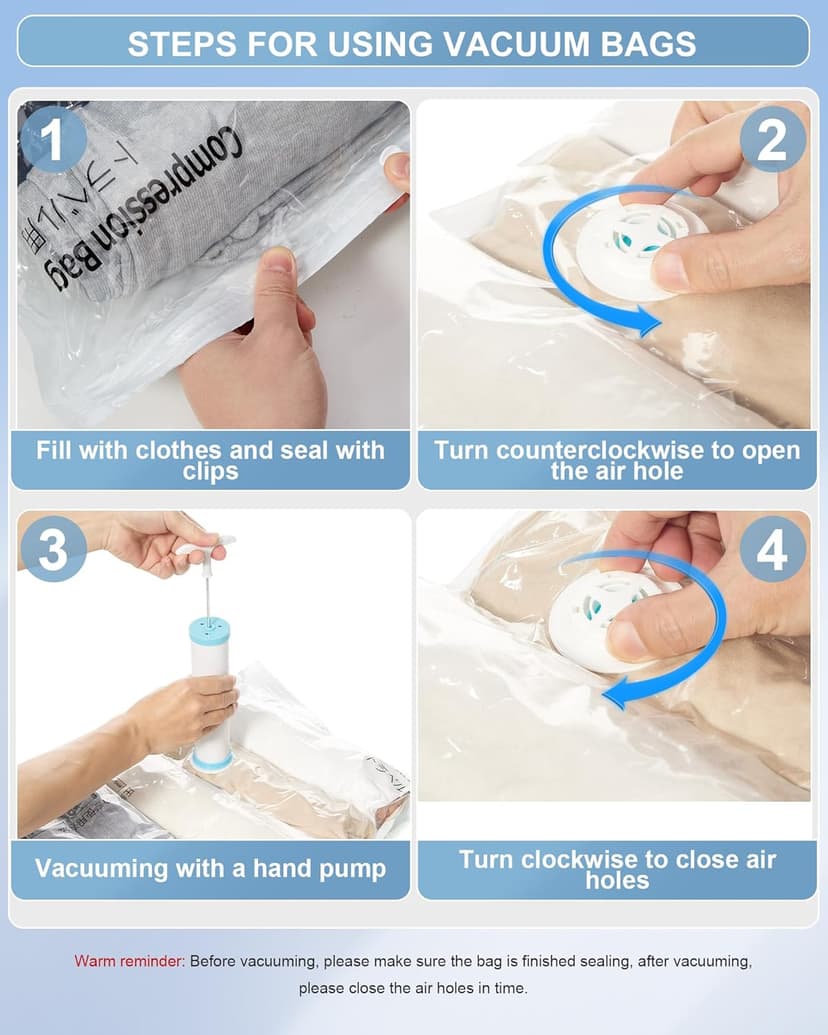 VGCUB Large Travel Backpack with Storage Compression Seal Bags for Clothing with Pump Vacuum System Carry on Personal Item Work Business Vacpack Laptop Backpack for Women Men Black