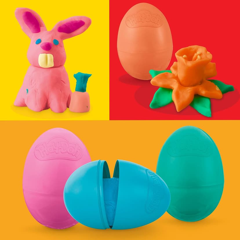 Play-Doh Eggs 24-Pack, Dinosaur & Dragon Egg Hunt Toys, Modeling Compound for Birthday Gifts & Party Favors, Easter Basket Stuffers, Kids Ages 2 and Up (Amazon Exclusive) B07VS46CXT