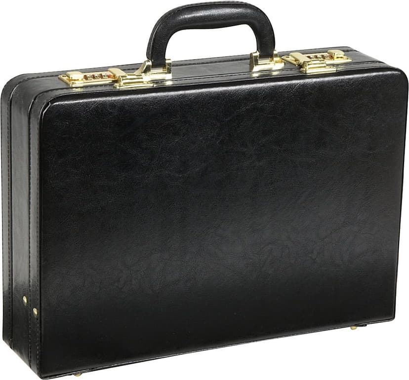 Amerileather Expandable Executive Faux Leather Attache Case (#2893-89)