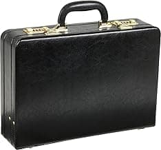 Amerileather Expandable Executive Faux Leather Attache Case (#2893-89)