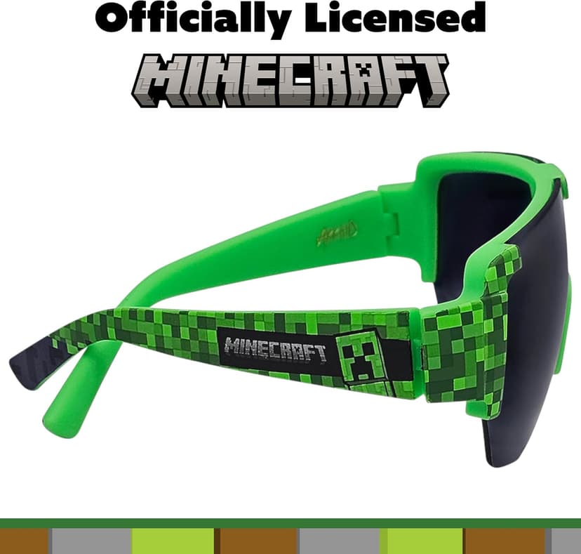 ARKAID Official Minecraft Boys Sunglasses | UV400 | One Size Fits Most Kids