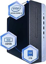 HP ProDesk 600G4 Desktop Computer | Hexa Core Intel i5 (3.2) | 32GB DDR4 RAM | 1TB SSD Solid State | Windows 11 Professional | Home or Office PC (Renewed)