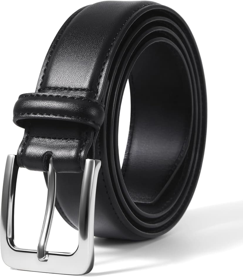 VATAN Men's Genuine Leather Dress Belts, Handmade Classic Every Day Leather Jeans Belt for Men Work Business Casual