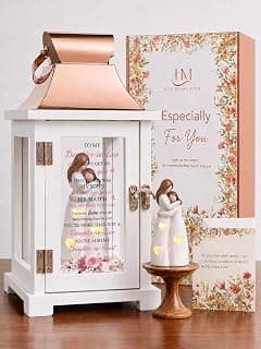 Daughter in Law Gifts, Meaningful Daughter in Law Birthday Gifts, Gifts for Daughter in Law for Birthday Christmas Mothers Day, Lantern with Hand Painted Figurine B0G7B7BWZJ