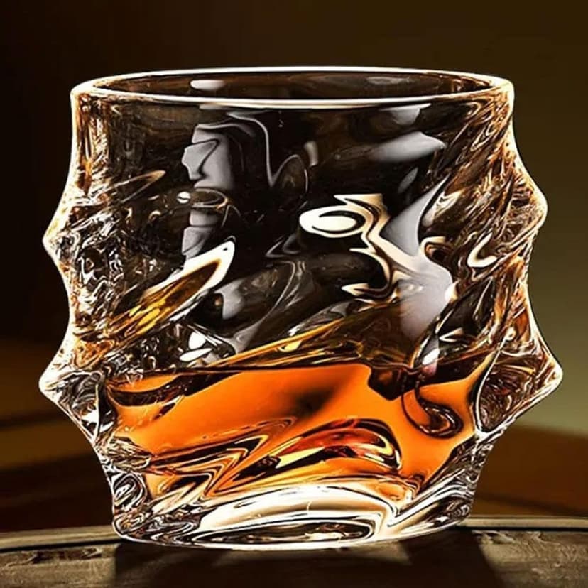 Whiskey Glasses Set of 5,Japanese Heavy Crystal Bar Glassware Old Fashioned Whiskey Glasses,Rocks Glasses Set Bourbon Gifts for Christmas for Father Men