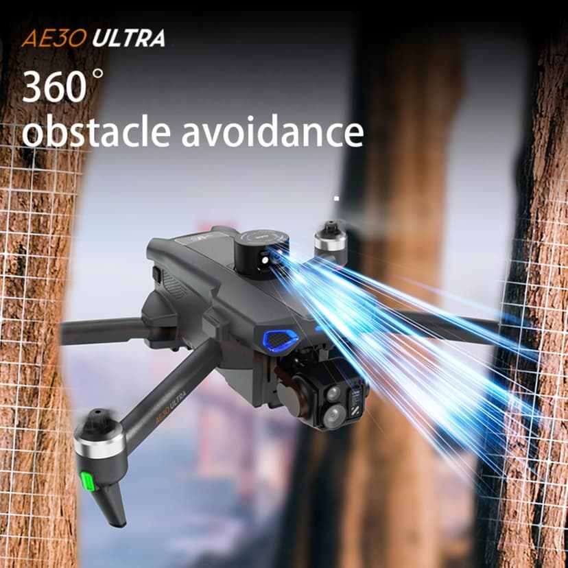 professional drone s with camera for adults 4K Video long range ,3-Axis Gimbal EIS 8K Camera drone with7.2'' HD Touch Screen on controller, 5G GPS Brushless Motor, Built-in Obstacle Avoidance 360 ，with Airdrop, 3 Batteries (black)