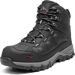 NORTIV 8 Waterproof Steel Toe Boots for Men Slip Resistant Safety Industrial Boots Paladin-Steel