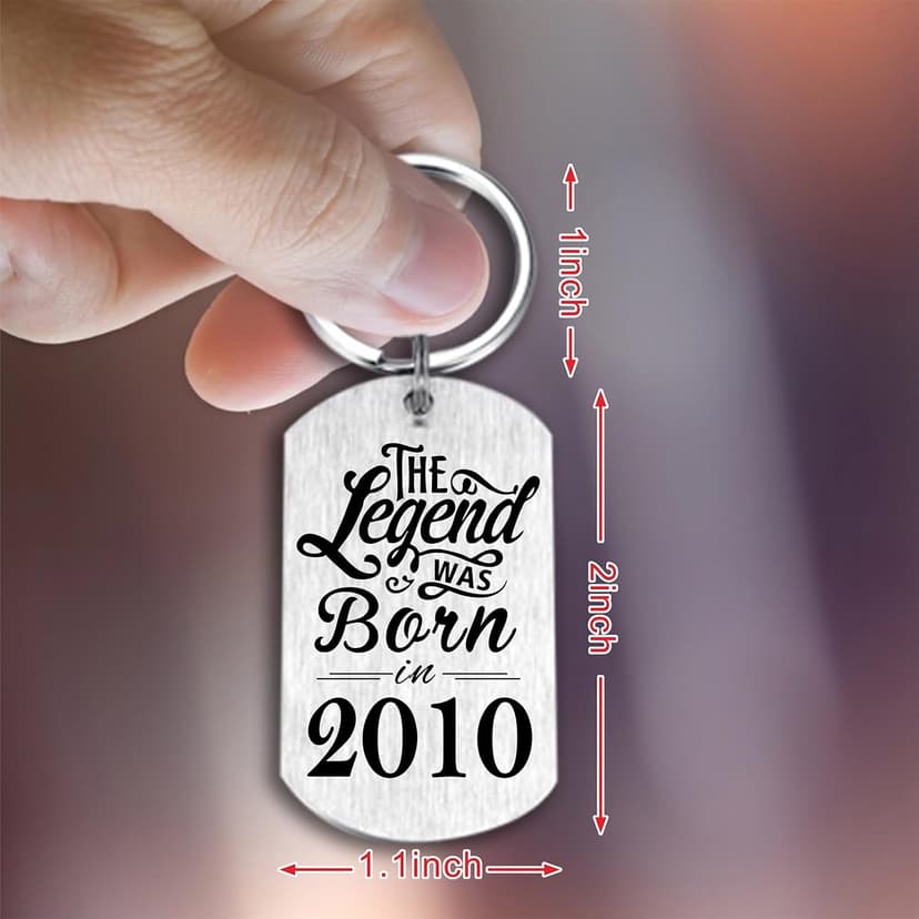 Yobent Birthday Gifts for Men Women Him, Happy Birthday Personalized Keychain, Men Gifts for Bday Unique B0CQ8GFN4W