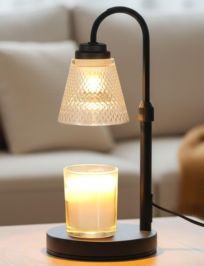 Dimmable Candle Warmer for Jar Candles, Height Adjustable Wax Melt Warmer, Room Decor Desk Lamp, House Warming Gifts New Home Candle Warmer Lamp with Timer Home Decor Birthday Gifts for Women Mom Her B0FRLWC6X9