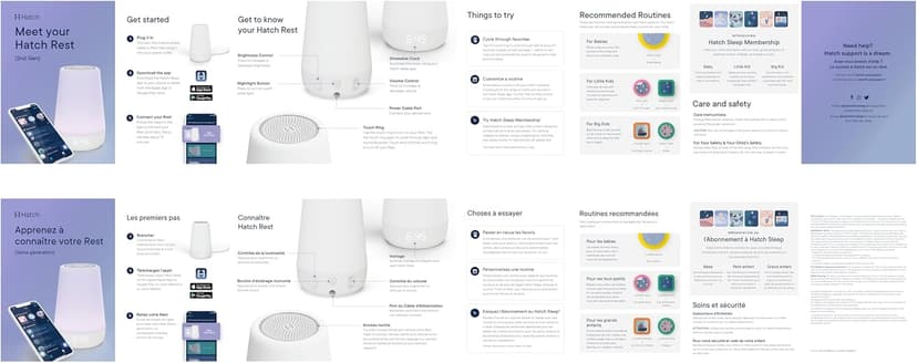 Hatch Rest Baby Sound Machine, Night Light | 2nd Gen | Registry Essential, Sleep Trainer, Routine Builder, Time-to-Rise Alarm Clock, White Noise Soother, Nursery Stories, Toddler Kids Bedroom (Wi-Fi)