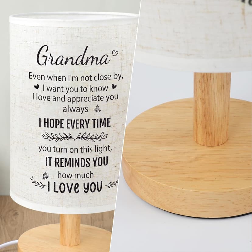 Grandma Birthday Gifts, Mothers Day Grandmother Long Distance Gifts from Granddaughter, Grandmother Desk Bedside Lamp Home Decor from Grandkids