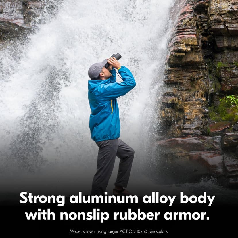 Nikon Action 8x42 Binocular | Multilayer-Coated Nikon Optics, Bright, Wide View, 8X Power, Turn-and-Slide Adjustable eyecups and Tripod-Ready Porro-Prism Design