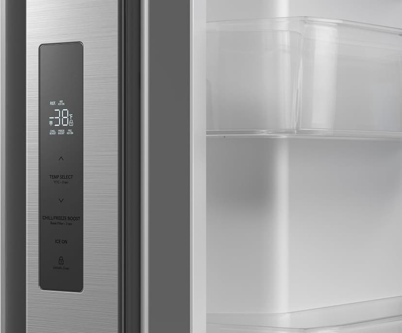 Sharp SJF2955KS 28.9 cu. ft., 3-door French Door Refrigerator, Ice/Water Dispenser, Advanced Cooling Plus System, Chill-Boost & Freezer-Boost, Automatic Dual Ice Maker Garage Ready, Stainless Steel