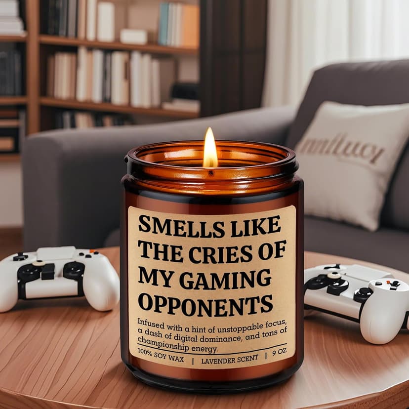 Gamer Gifts for Video Game Lover, Cool Christmas, Birthday Gifts for Gamer Boyfriend, Son, Husband, Dad, Girl, Gaming Stuff LEADO Video Game Candle - Gifts for Gamers Men, Gaming Gifts for Women, Boy B0FY1HKB8B