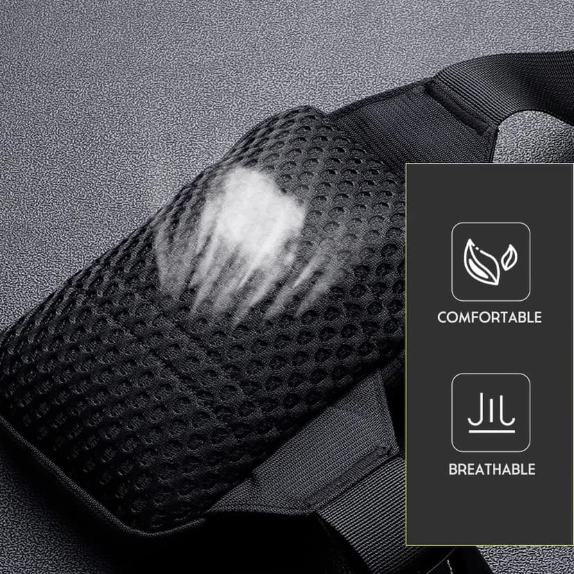 simptech Mini Crossbody Sling Bag Chest Bag Dual Pocket Water Resistant Fanny Pack Running Phone Holder for Men Women Workout Travelling