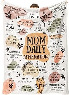 BaubleDazz New Mom Gifts Blankets, Pregnancy Postpartum Gender Reveal First Time Mommy Present, Mothers Day Birthday Gifts for Mom(50"X 60")