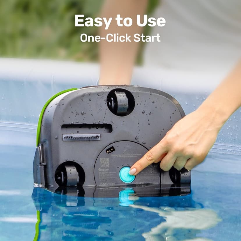 Cordless Robotic Pool Cleaner, 90 Min Runtime Pool Vacuum, Self-Parking, 7.5 lbs Lightweight, Ideal for Above Ground Pools up to 860 sq.ft