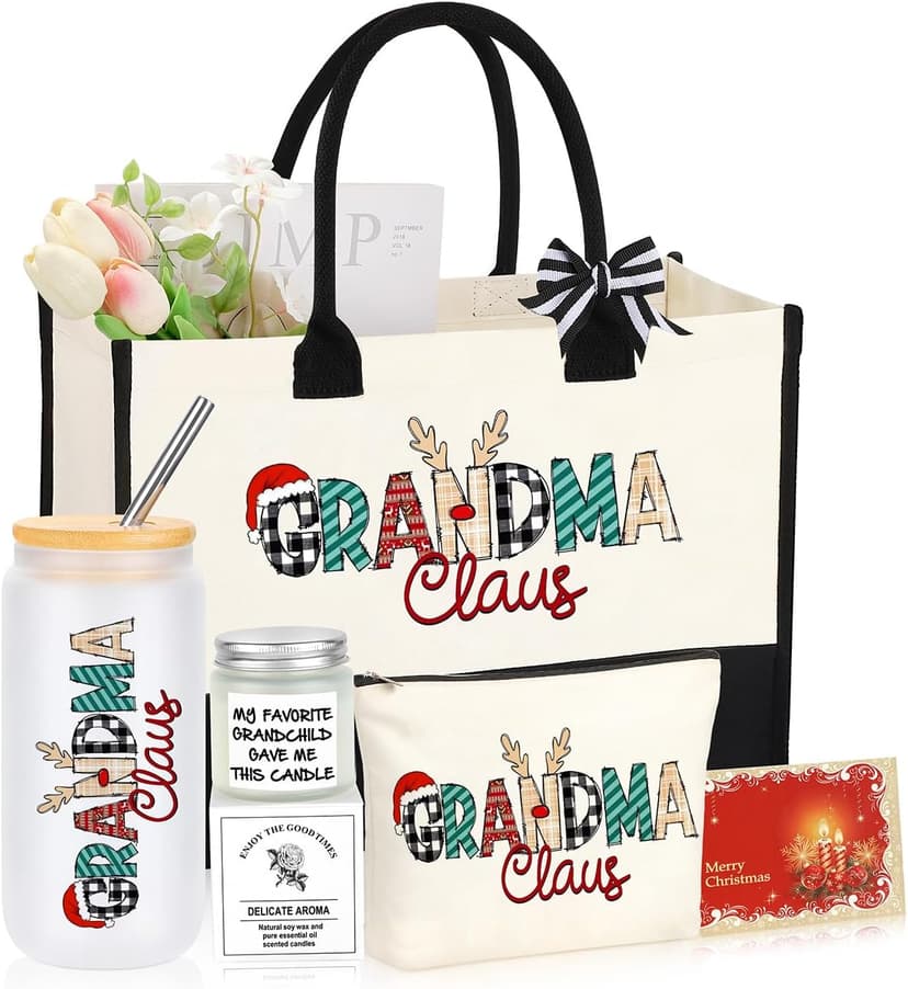 Grandma Christmas Ideas Gifts - Unique Gifts for Grandma - Basket Set of 5