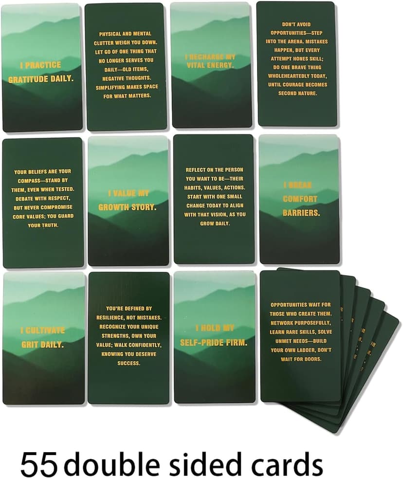 Motivation & Encouragement, Birthday, Christmas & Valentine's Day Gifts for Him, Boyfriend, Husband, Dad, Son, Boss & Friends Daily Affirmation Cards for Men - Meaningful Inspirational Gifts B0FLJG4FP7
