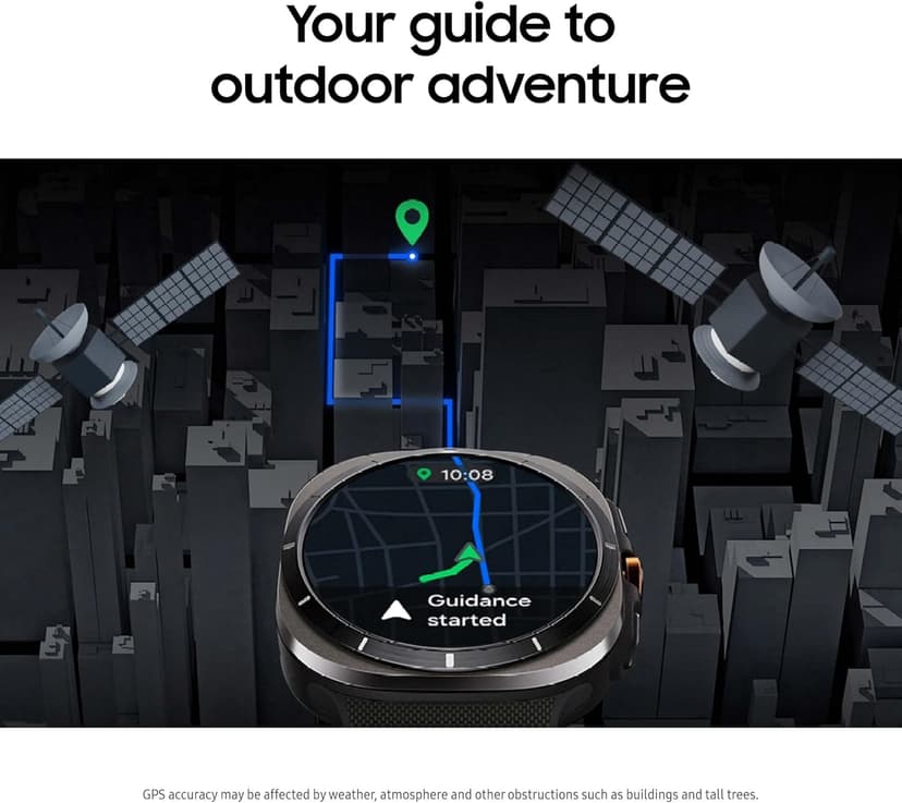 SAMSUNG Galaxy Watch Ultra 47mm LTE AI Smartwatch w/Energy Score, Wellness Tips, Heart Rate Tracking, Sleep Monitor, Fitness Tracker, GPS, 2024,Titanium Silver (Renewed)