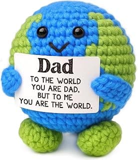 Day Birthday Gift for Dad Husband Bonus New Daddy Father in Law Thanksgiving Baskets Positive Crochet Animals Dad Gifts from Daughter Son Best Dads Ever Gifts Grandpa Stepdad Fathers B0FRSBRB14