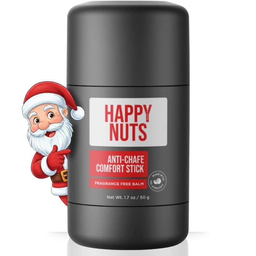 HAPPY NUTS Anti-Chafe Comfort Stick for Men: Ultimate Friction Defense & Chafing Prevention for Active Lifestyles - Perfect for Runners, Cyclists, & Active Men (1 Pack)