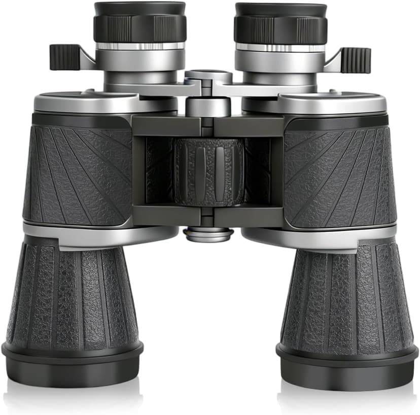 10x50 Binoculars with Dual Independent Eyepiece Adjustment, with BAK4 Prism FMC Lens Low Light Vision & Large View - Professional Binocular for Bird Watching Hunting Stargazing Sports Travel