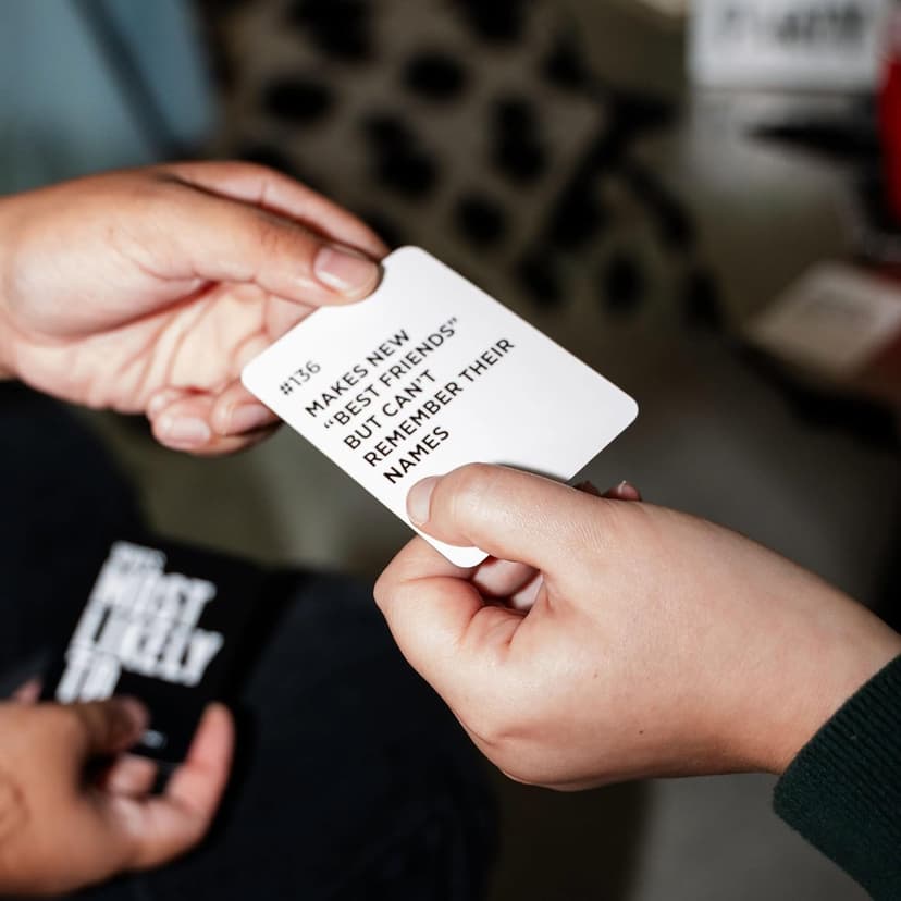 DSS Games Who's Most Likely to...Kinda Clean Family Edition [A Party Game | Great for Adults & Teens | Game Nights & Big Groups | Ages 14+]