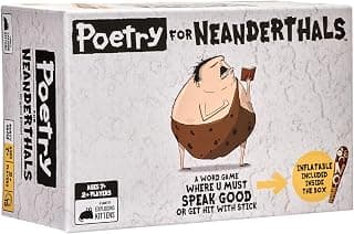 Be a Neanderthal poet! Give one-syllable words and phrases so friends guess the word in this quick-to-learn viral party game. Exploding Kittens Poetry for Neanderthals, 2+ Players, Ages 7+ Word Game B089DTQDLR