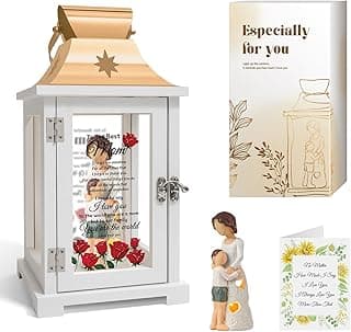 Mothers Day Birthday Gifts for Mom from Son, Mom Gifts from Son - Happy Birthday, Christmas, Valentine's Day Gifts Mom Son Figurine Lantern